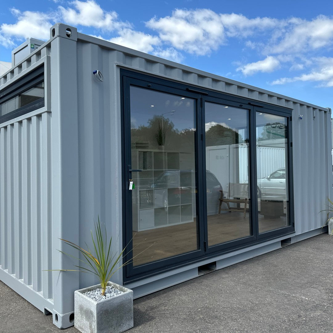 20x8ft CONVERSION DE CONTENEDOR DE TRANSPORTE A MEDIDA | Edificio Portátil | Oficina de Jardín